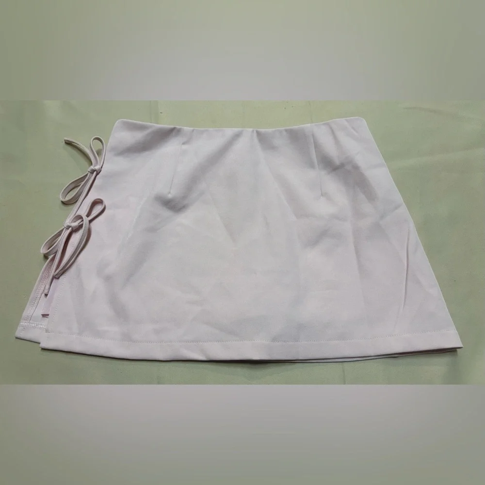SHEIN Mini Skirt Skort Womens‎ Size 6 Medium Pink Bows